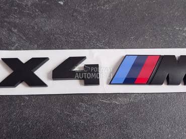 NOVO oznaka X4 M mat crna za BMW X4, X4 M