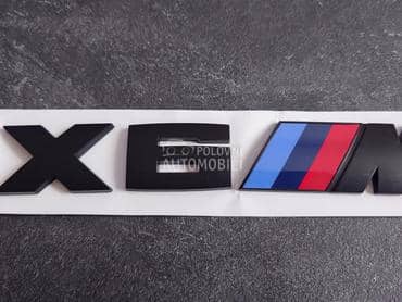 NOVO oznaka X6 M mat crna za BMW X6, X6 M
