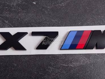 NOVO oznaka X7 M mat crna za BMW X7