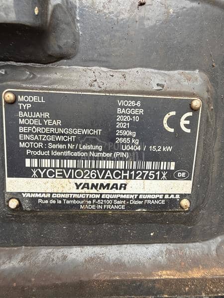 Yanmar Vio 26 6