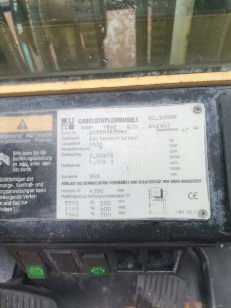 Hyster viljuskar 2,5t gas