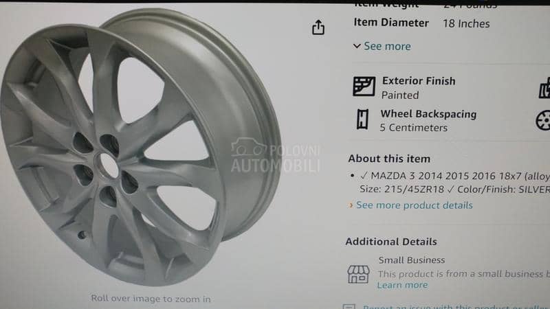 Aluminijumske felne  18" 5 x 114.3