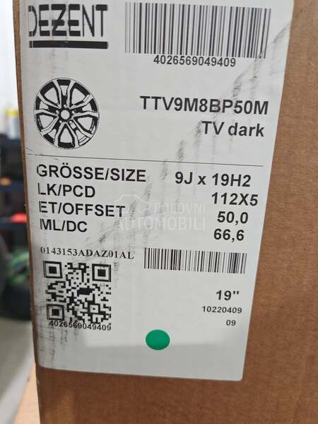 Aluminijumske felne DEZENT GERMANY 19" 5 x 112