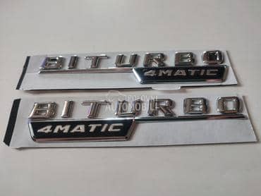 Natpis Biturbo za Mercedes Benz E 200