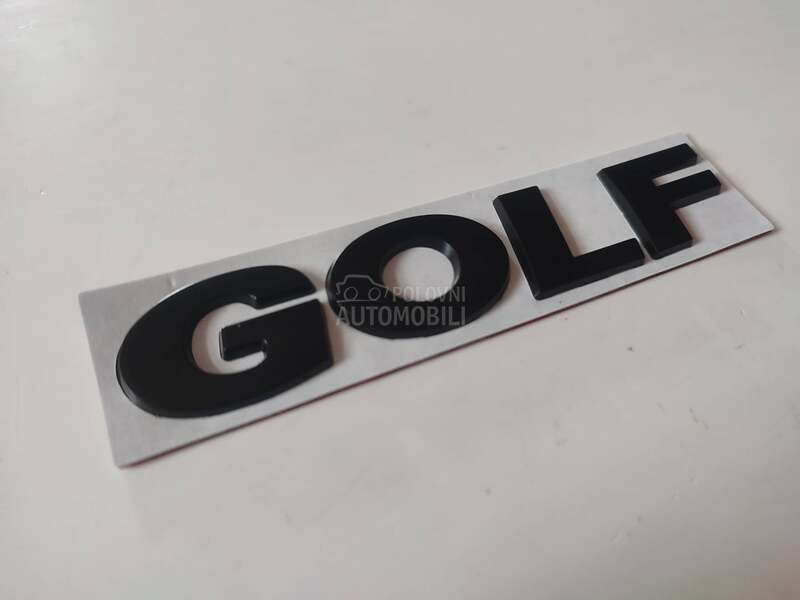 Natpis Golf crni