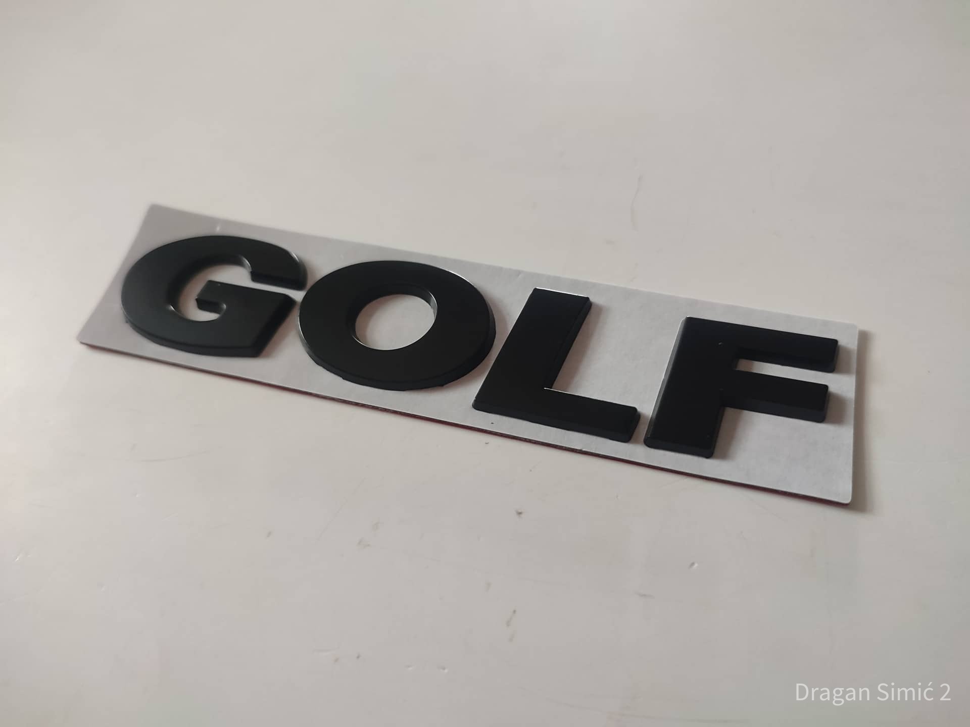 Natpis Golf crni