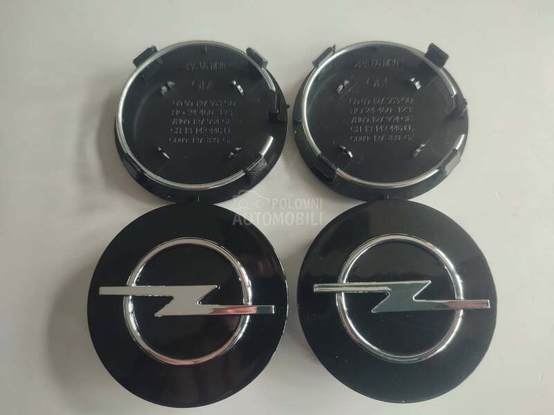 Čepovi alu felne 65mm crni