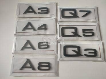 Natpis na gepek vratima crni za Audi A3, A4, A6 ...