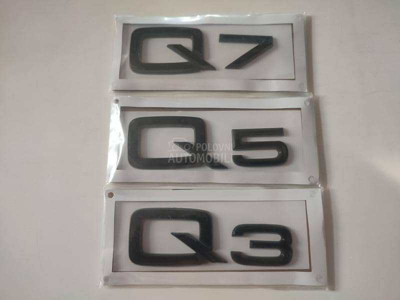 Natpis na gepek vratima crni