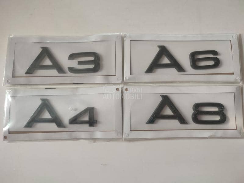 Natpis na gepek vratima crni