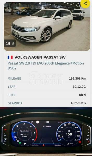 Volkswagen Passat B8 4 motion 200hp
