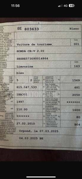 Honda CR-V 2.0 BEN 4x4 CH