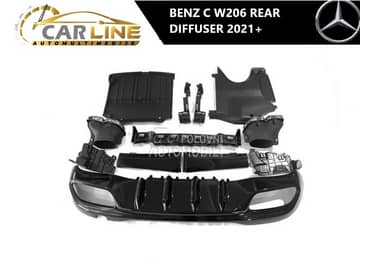 MERCEDES C W206  DIFUZOR 21- za Mercedes Benz C 250