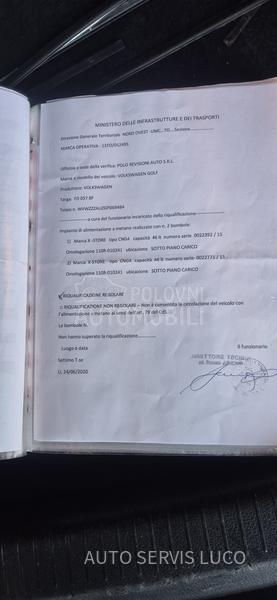 Volkswagen Golf 7 1.4 TGI s ervisiran