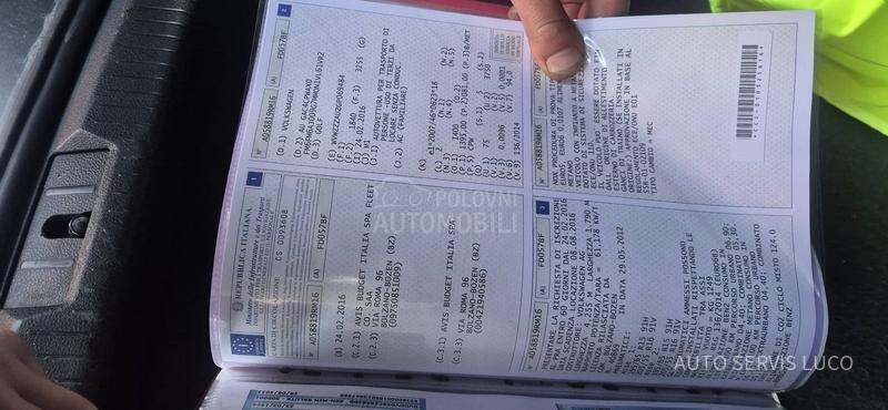 Volkswagen Golf 7 1.4 TGI s ervisiran