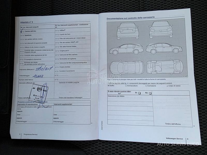 Volkswagen Golf 7 1.4 TGI s ervisiran