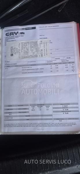 Volkswagen Golf 7 1.4 TGI s ervisiran