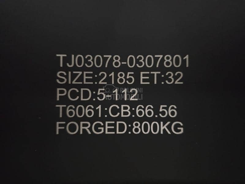 Aluminijumske felne forged 21" 5 x 112