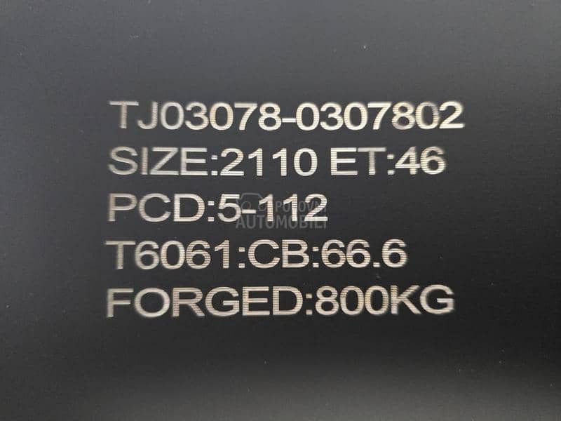 Aluminijumske felne forged 21" 5 x 112