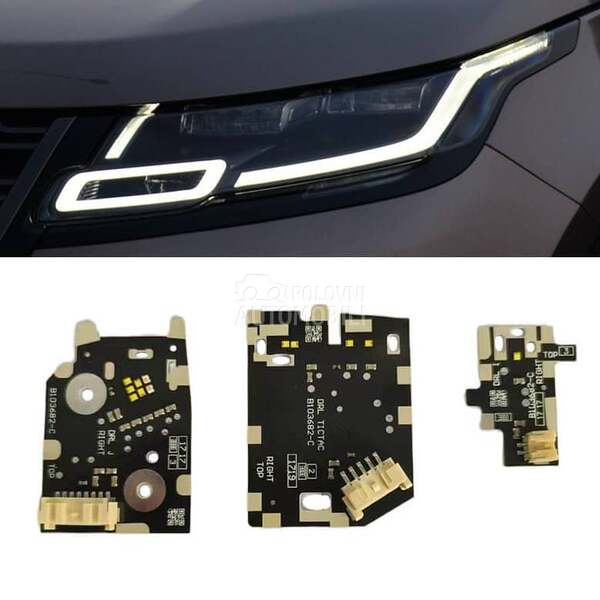 LED plocice, LED DRL desni far