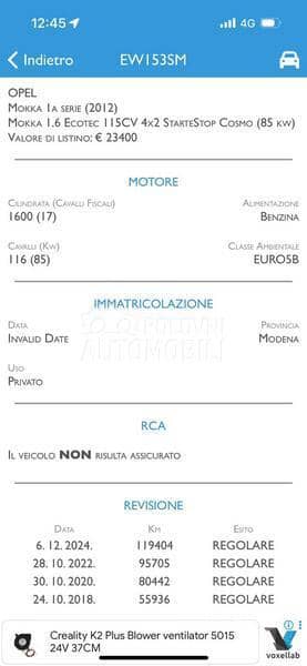 Opel Mokka 1.6 B/NOV/126000