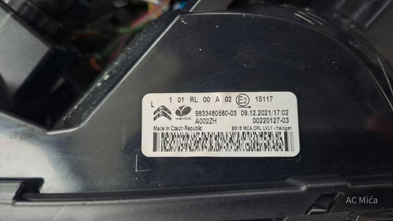 Citroen C3 1.5 BLU 8MM LED USB
