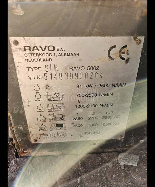 ravo 5002 mašina u delovima