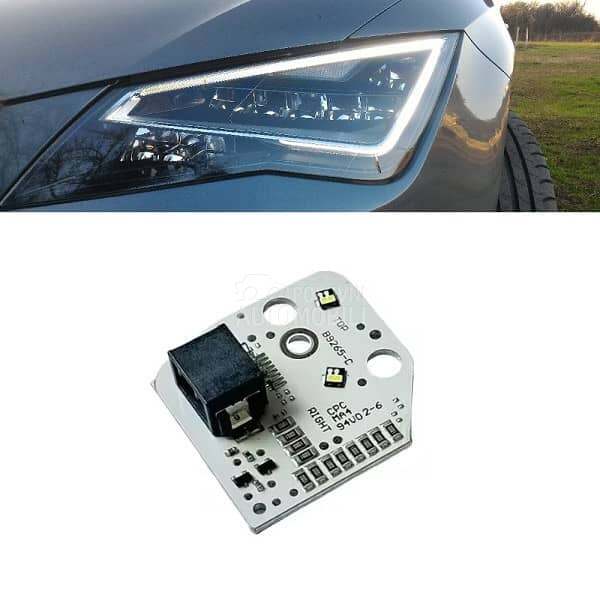 LED plocica, LED DRL desni far