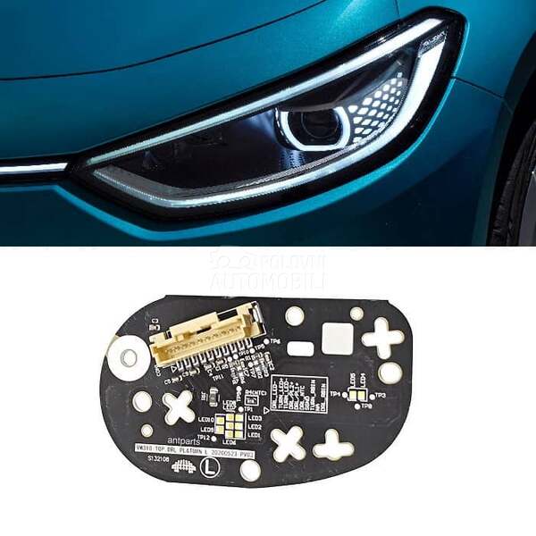 LED plocica, LED DRL levi far