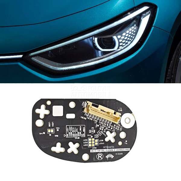 LED plocica, LED DRL desni far