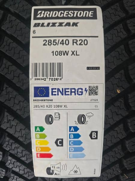 Bridgestone 285/40 R20 Zimska