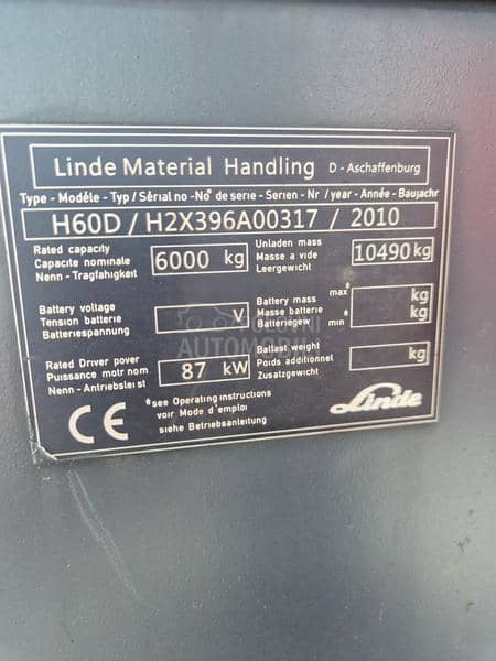 Linde H 60 Pozicioner