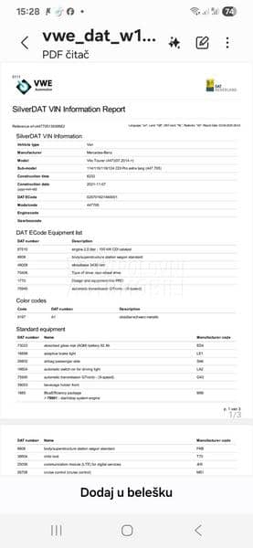 Mercedes Benz Vito 2.0d long N1