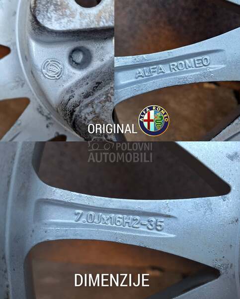 Aluminijumske felne MULTISPOKE 16" 5 x 98