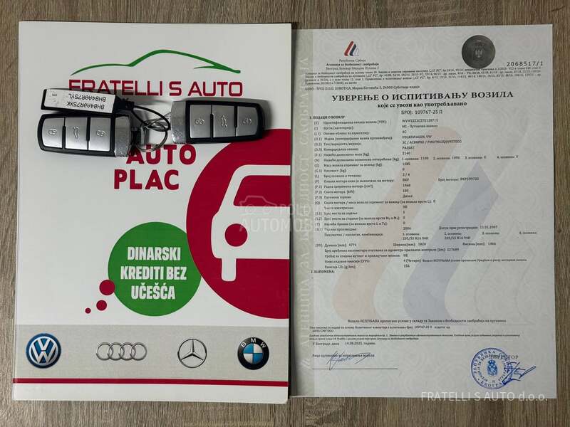 Volkswagen Passat B6 HIGH LINE,RATA 78e