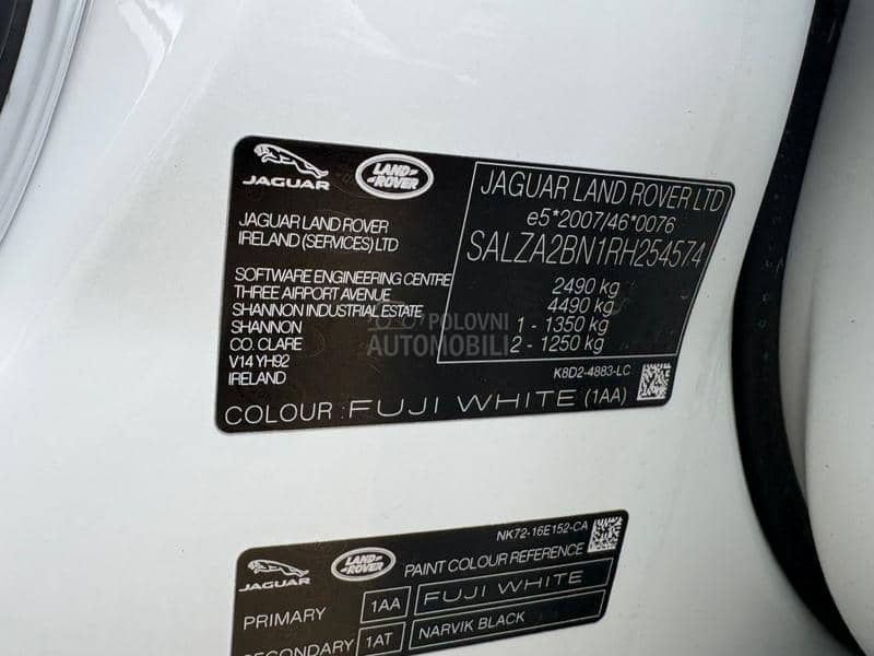 Land Rover Range Rover Evoque 2.0 D 165 4WD 22000