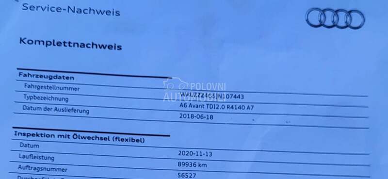 Audi A6 2.0 TDI 158.000 K.M