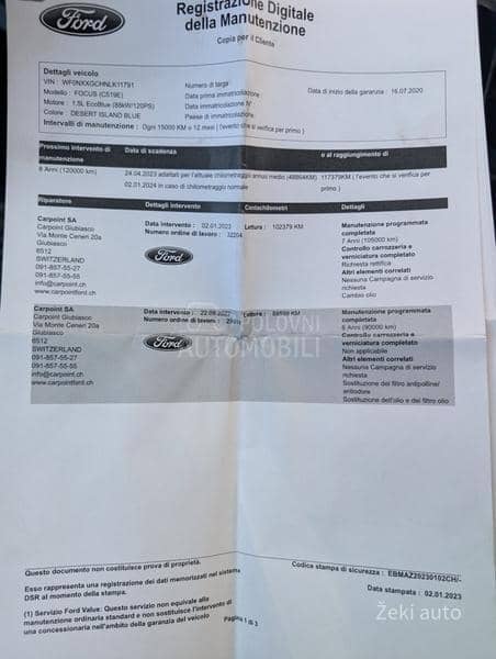 Ford Focus 1.5TDCI ST-Line CH