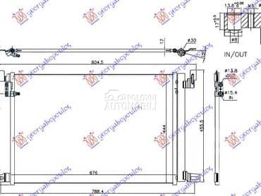 HLADNJAK KLIME 2.0/3.0... za Audi Q7 od 2015. do 2019. god.