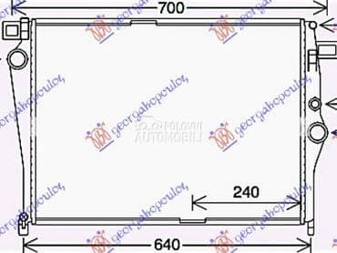 HLADNJAK MOTORA 1.6 za Mercedes Benz C Klasa od 2014. do 2018. god.