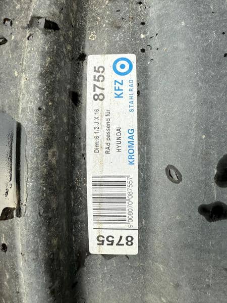 Čelične felne  16" 5 x 114.3