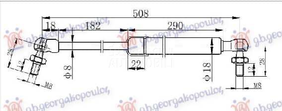 AMORTIZER GEPEK VRATA (505L...