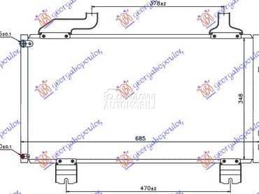 HLADNJAK KLIME 2.0/2.4 BENZIN za Honda Accord od 2008. do 2015. god.