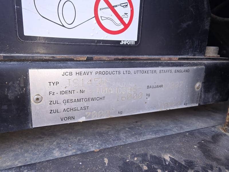 JCB JS 145W bager točkaš