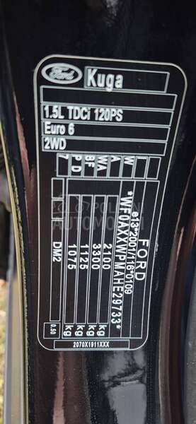 Ford Kuga 1.5 TDCI TIT KAM