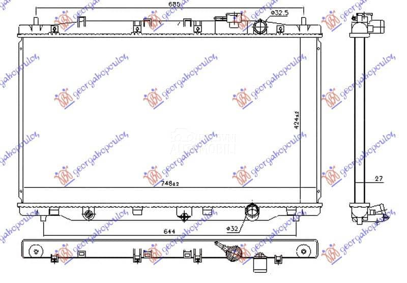 (NEMA) HLADNJAK MOTORA 1.6...