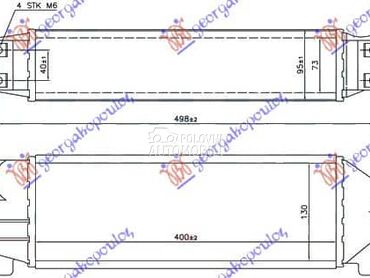HLADNJAK INTERKULERA 2.0 TD... za Ford Transit Connect od 2000. do 2006. god.