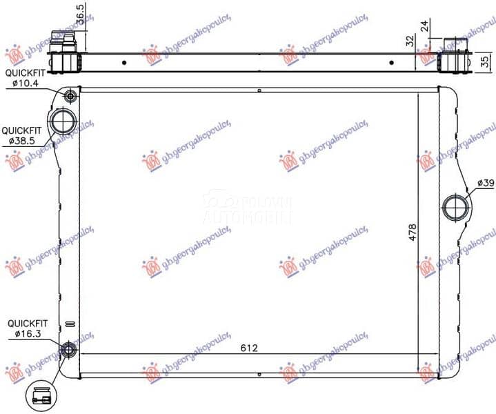 HLADNJAK MOTORA 3.0 BENZIN...