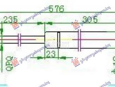 AMORTIZER GEPEK VRATA 93-... za Ford Fiesta od 1990. do 1995. god.