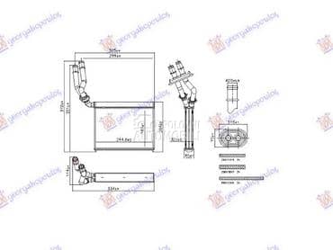 GREJAC KABINE (162x245x32)... za Porsche Cayenne od 2010. do 2015. god.